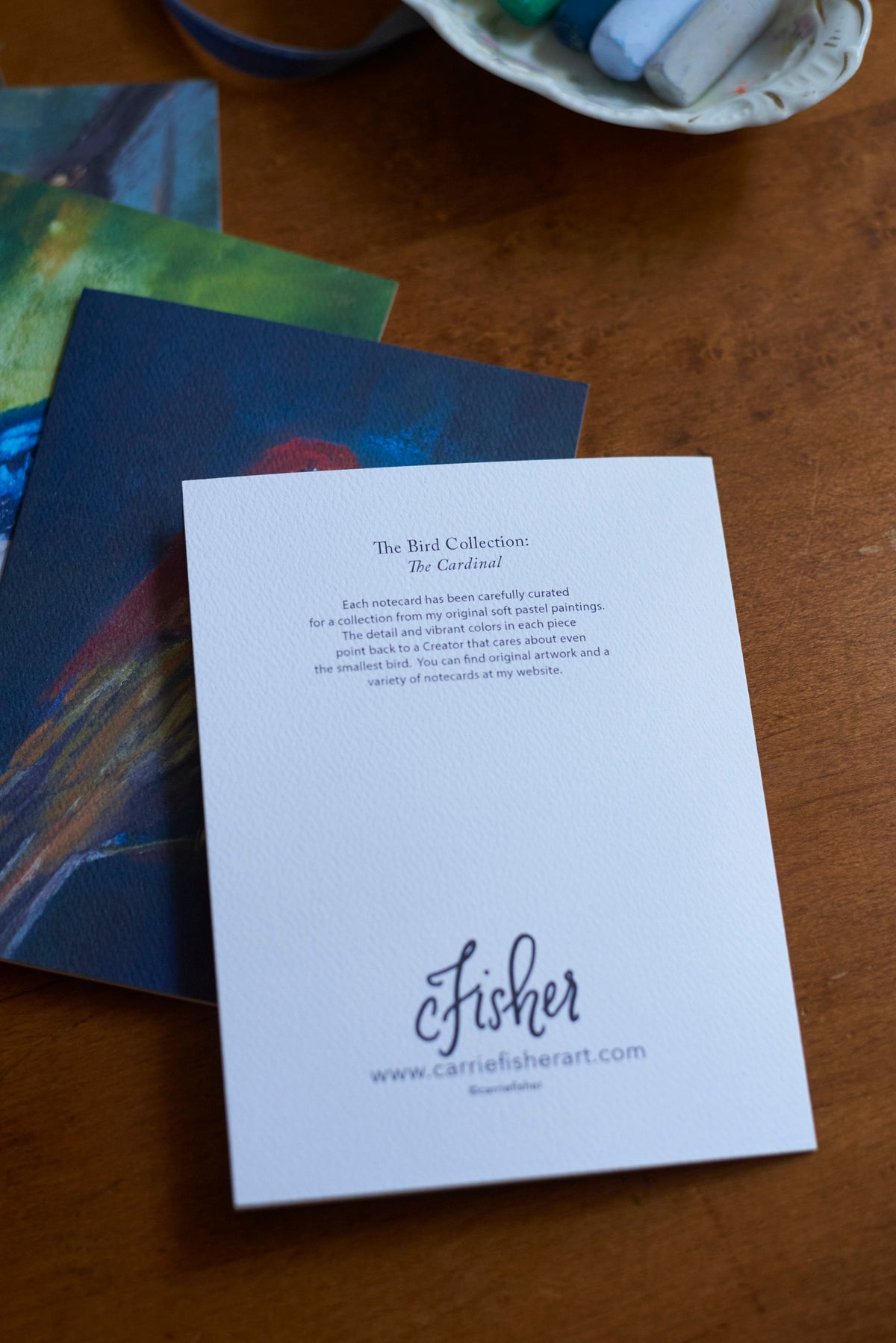 Set of 5 Sparrow notecards