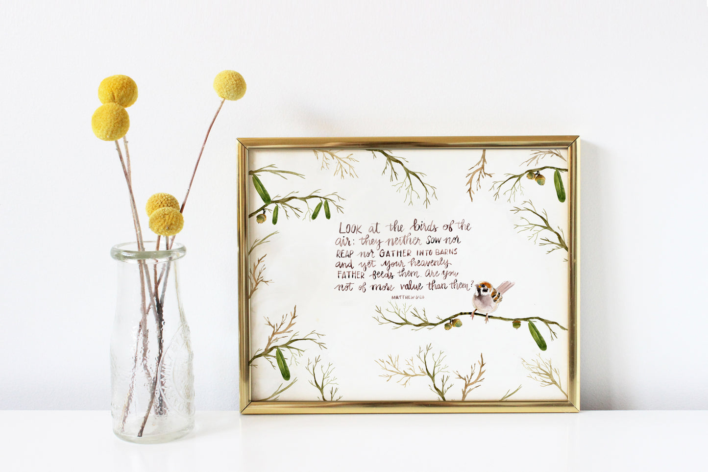 Birds of the Air watercolor print