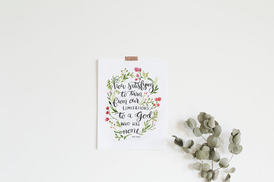 Tozer Quote watercolor print