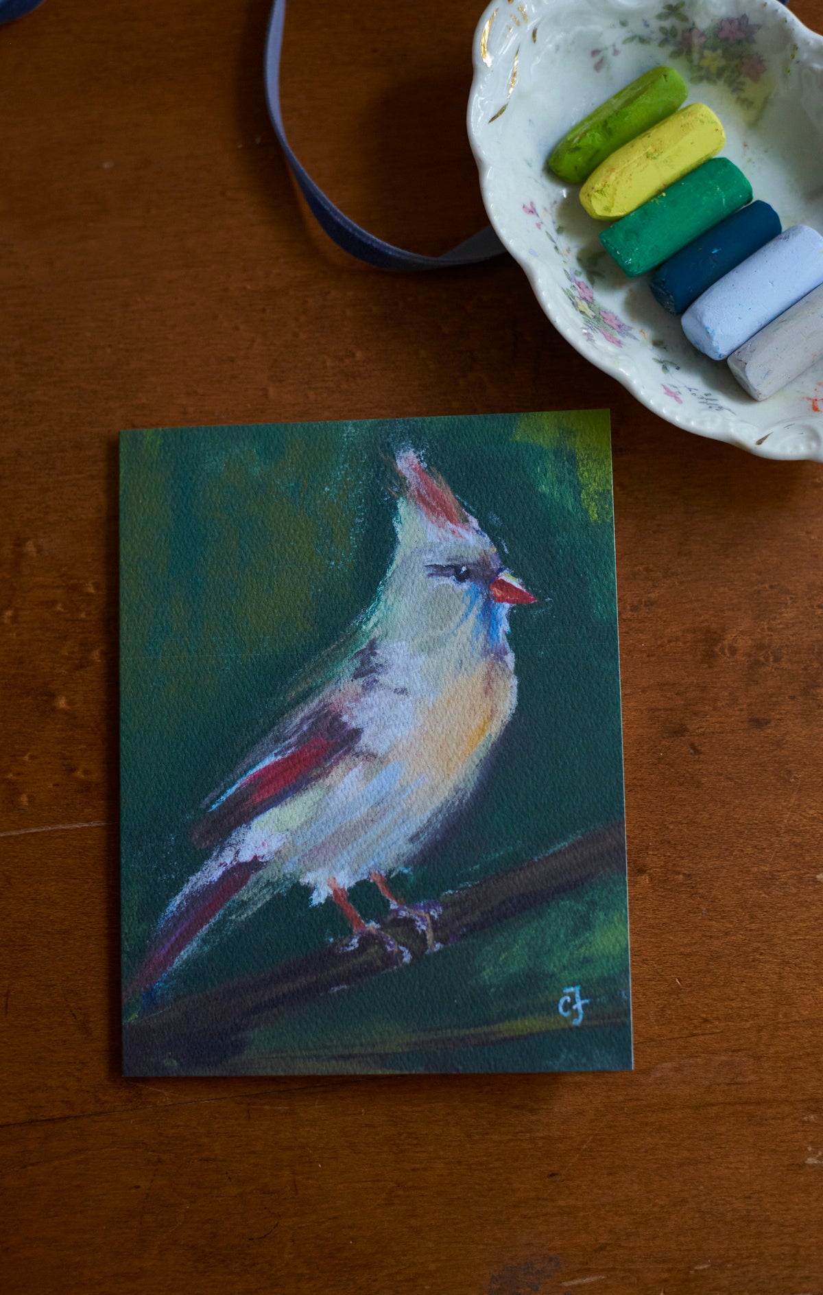 Set of 5 Cardinal notecards
