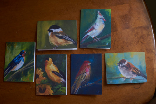 Bird collection notecard set of 6
