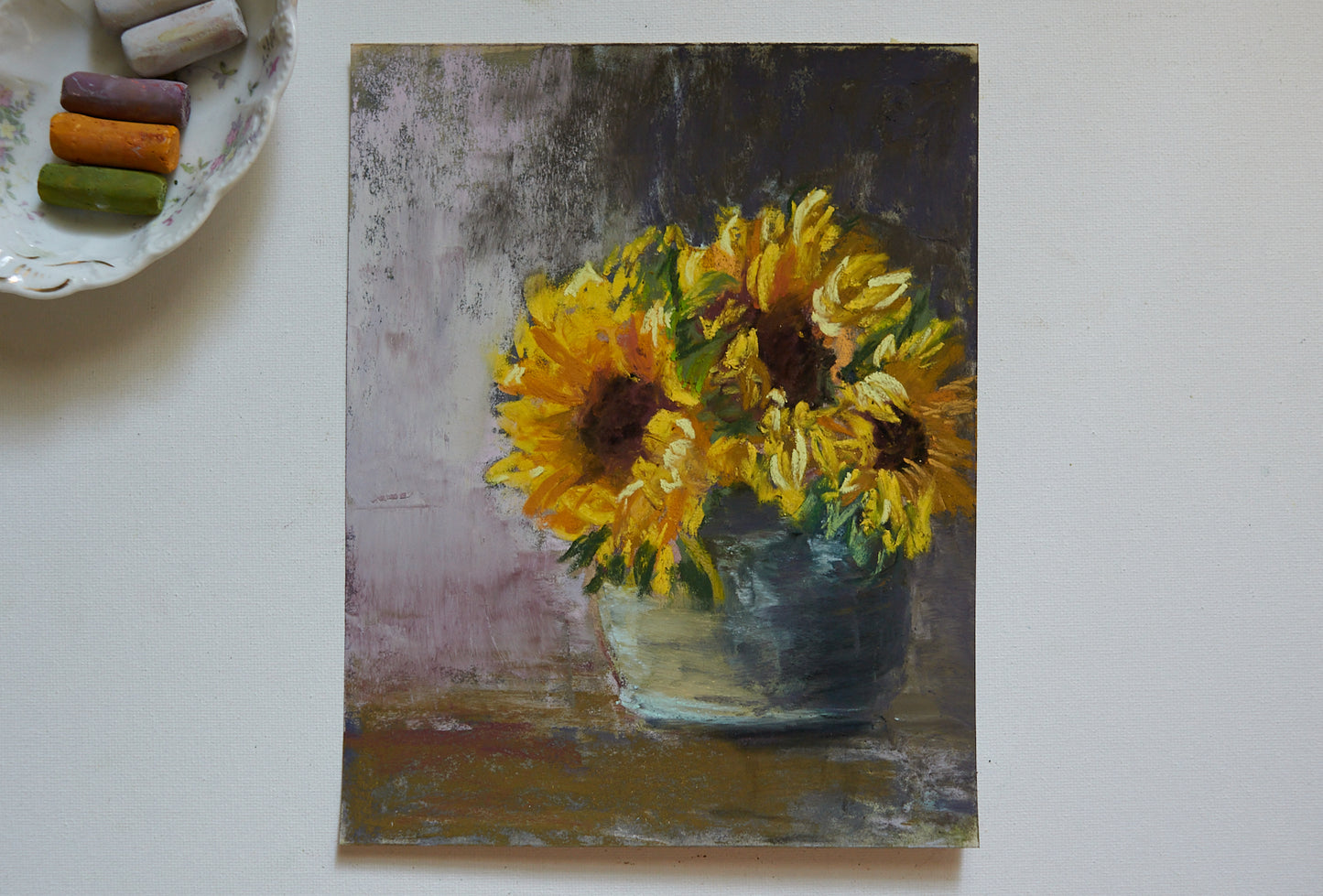 Trio of sunflowers